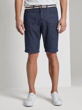 Josh Regular Slim Jeans-Shorts mit Gürtel - Männer - dark stone wash denim Josh Regular Slim Jeans-Shorts mit Gürtel - Männer - dark stone wash denim - 1 - TOM TAILOR