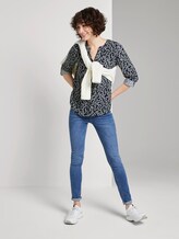 Bluse mit Blumenmuster - Frauen - navy flowery design Bluse mit Blumenmuster - Frauen - navy flowery design - 3 - TOM TAILOR
