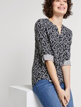 Bluse mit Blumenmuster - Frauen - navy flowery design Bluse mit Blumenmuster - Frauen - navy flowery design - 5 - TOM TAILOR