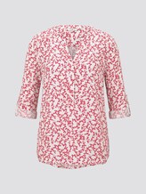 TOM TAILOR Damen Bluse mit Blumenmuster, rosa, gemustert, Gr.40