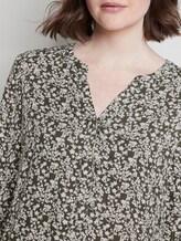 Bluse mit Blumenmuster - Frauen - khaki offwhite floral design Bluse mit Blumenmuster - Frauen - khaki offwhite floral design - 9 - TOM TAILOR
