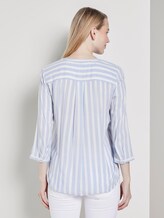 Striped blouse with pockets - Women - blue white vertical stripes Striped blouse with pockets - Women - blue white vertical stripes - 2 - TOM TAILOR