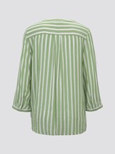 Striped blouse with pockets - Women - green white vertical stripe Striped blouse with pockets - Women - green white vertical stripe - 8 - TOM TAILOR