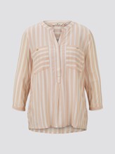 Gestreifte Bluse mit Taschen - Frauen - beige offwhite vertical stripe Gestreifte Bluse mit Taschen - Frauen - beige offwhite vertical stripe - 7 - TOM TAILOR