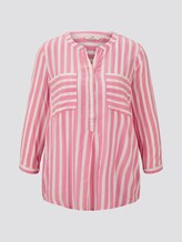 Striped blouse with pockets - Women - pink white vertical stripe Striped blouse with pockets - Women - pink white vertical stripe - 7 - TOM TAILOR