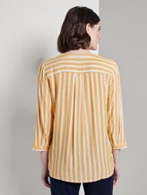 Gestreifte Bluse mit Taschen - Frauen - yellow white vertical stripe Gestreifte Bluse mit Taschen - Frauen - yellow white vertical stripe - 2 - TOM TAILOR