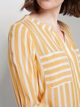 Gestreifte Bluse mit Taschen - Frauen - yellow white vertical stripe Gestreifte Bluse mit Taschen - Frauen - yellow white vertical stripe - 9 - TOM TAILOR