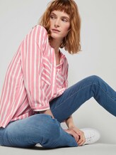 Gestreifte Bluse mit Taschen - Frauen - peach offwhite vertical stripe Gestreifte Bluse mit Taschen - Frauen - peach offwhite vertical stripe - 5 - TOM TAILOR