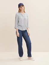 Gestreifte Bluse mit Taschen - Frauen - offwhite navy vertical stripe Gestreifte Bluse mit Taschen - Frauen - offwhite navy vertical stripe - 3 - TOM TAILOR
