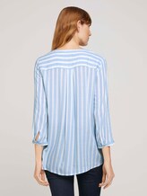 Gestreifte Bluse mit Taschen - Frauen - chambre white vertical stripe Gestreifte Bluse mit Taschen - Frauen - chambre white vertical stripe - 2 - TOM TAILOR