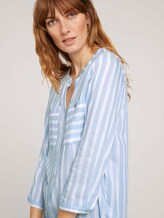 Gestreifte Bluse mit Taschen - Frauen - chambre white vertical stripe Gestreifte Bluse mit Taschen - Frauen - chambre white vertical stripe - 9 - TOM TAILOR