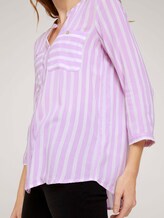 Gestreifte Bluse mit Taschen - Frauen - lilac white vertical stripe Gestreifte Bluse mit Taschen - Frauen - lilac white vertical stripe - 9 - TOM TAILOR
