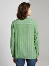 Gestreifte Bluse mit Kragen - Frauen - green stripe vertical Gestreifte Bluse mit Kragen - Frauen - green stripe vertical - 2 - TOM TAILOR