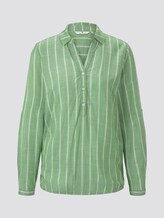 Gestreifte Bluse mit Kragen - Frauen - green stripe vertical Gestreifte Bluse mit Kragen - Frauen - green stripe vertical - 7 - TOM TAILOR