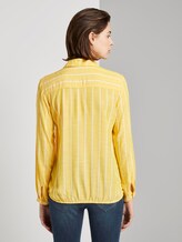 Gestreifte Bluse mit Kragen - Frauen - yellow stripe vertical Gestreifte Bluse mit Kragen - Frauen - yellow stripe vertical - 2 - TOM TAILOR