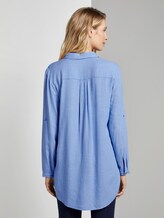 Basic Longbluse - Frauen - blue white vertical stripe Basic Longbluse - Frauen - blue white vertical stripe - 2 - TOM TAILOR