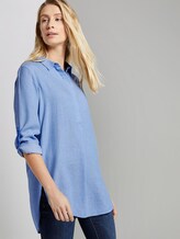 Basic Longbluse - Frauen - blue white vertical stripe Basic Longbluse - Frauen - blue white vertical stripe - 5 - TOM TAILOR