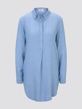 Basic Longbluse - Frauen - blue white vertical stripe Basic Longbluse - Frauen - blue white vertical stripe - 7 - TOM TAILOR