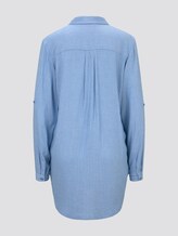 Basic Longbluse - Frauen - blue white vertical stripe Basic Longbluse - Frauen - blue white vertical stripe - 8 - TOM TAILOR
