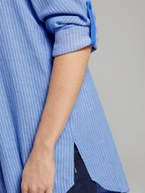 Basic Longbluse - Frauen - blue white vertical stripe Basic Longbluse - Frauen - blue white vertical stripe - 9 - TOM TAILOR