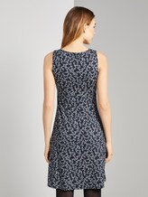 Gemustertes Kleid mit V-Ausschnitt - Frauen - navy flowery design Gemustertes Kleid mit V-Ausschnitt - Frauen - navy flowery design - 2 - TOM TAILOR