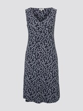 Gemustertes Kleid mit V-Ausschnitt - Frauen - navy flowery design Gemustertes Kleid mit V-Ausschnitt - Frauen - navy flowery design - 7 - TOM TAILOR