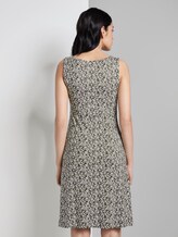 Gemustertes Kleid mit V-Ausschnitt - Frauen - khaki offwhite floral design Gemustertes Kleid mit V-Ausschnitt - Frauen - khaki offwhite floral design - 2 - TOM TAILOR