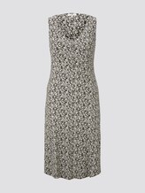 Gemustertes Kleid mit V-Ausschnitt - Frauen - khaki offwhite floral design Gemustertes Kleid mit V-Ausschnitt - Frauen - khaki offwhite floral design - 7 - TOM TAILOR