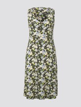 Gemustertes Kleid mit V-Ausschnitt - Frauen - small khaki floral design Gemustertes Kleid mit V-Ausschnitt - Frauen - small khaki floral design - 7 - TOM TAILOR