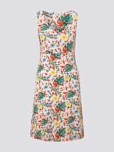 Gemustertes Kleid mit V-Ausschnitt - Frauen - white watercolor flower design Gemustertes Kleid mit V-Ausschnitt - Frauen - white watercolor flower design - 7 - TOM TAILOR