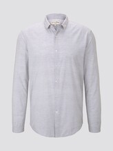 Mélange shirt - Men - Morning Grey Mélange shirt - Men - Morning Grey - 7 - TOM TAILOR Denim