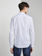 Patterned shirt - Men - white small triangle print Patterned shirt - Men - white small triangle print - 2 - TOM TAILOR Denim