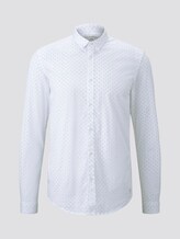 Patterned shirt - Men - white small triangle print Patterned shirt - Men - white small triangle print - 7 - TOM TAILOR Denim