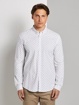Gemustertes Hemd - Männer - white minimal aop Gemustertes Hemd - Männer - white minimal aop - 1 - TOM TAILOR Denim