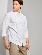 Gemustertes Hemd - Männer - white minimal aop Gemustertes Hemd - Männer - white minimal aop - 5 - TOM TAILOR Denim