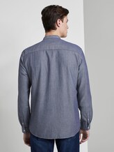 Strukturiertes Hemd mit Stehkragen - Männer - Sky Captain Blue Strukturiertes Hemd mit Stehkragen - Männer - Sky Captain Blue - 2 - TOM TAILOR Denim