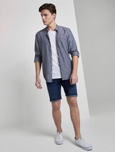 Strukturiertes Hemd mit Stehkragen - Männer - Sky Captain Blue Strukturiertes Hemd mit Stehkragen - Männer - Sky Captain Blue - 3 - TOM TAILOR Denim