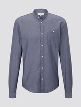 Strukturiertes Hemd mit Stehkragen - Männer - Sky Captain Blue Strukturiertes Hemd mit Stehkragen - Männer - Sky Captain Blue - 7 - TOM TAILOR Denim