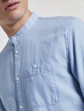 Strukturiertes Hemd mit Stehkragen - Männer - Light Blue Strukturiertes Hemd mit Stehkragen - Männer - Light Blue - 10 - TOM TAILOR Denim