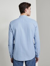 Strukturiertes Hemd mit Stehkragen - Männer - Light Blue Strukturiertes Hemd mit Stehkragen - Männer - Light Blue - 2 - TOM TAILOR Denim