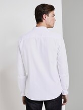 Strukturiertes Hemd mit Stehkragen - Männer - White Strukturiertes Hemd mit Stehkragen - Männer - White - 2 - TOM TAILOR Denim