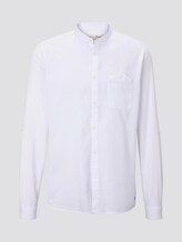 Strukturiertes Hemd mit Stehkragen - Männer - White Strukturiertes Hemd mit Stehkragen - Männer - White - 7 - TOM TAILOR Denim