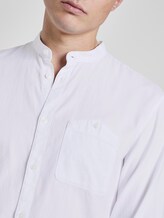 Strukturiertes Hemd mit Stehkragen - Männer - White Strukturiertes Hemd mit Stehkragen - Männer - White - 9 - TOM TAILOR Denim