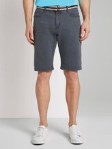 Josh Regular Slim Jeans Shorts met Riem - Mannen - Sky Captain Blue Josh Regular Slim Jeans Shorts met Riem - Mannen - Sky Captain Blue - 1 - TOM TAILOR