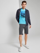 Josh Regular Slim Jeans Shorts met Riem - Mannen - Sky Captain Blue Josh Regular Slim Jeans Shorts met Riem - Mannen - Sky Captain Blue - 3 - TOM TAILOR