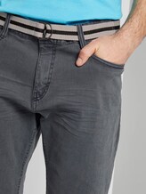 Josh Regular Slim Jeans Shorts met Riem - Mannen - Sky Captain Blue Josh Regular Slim Jeans Shorts met Riem - Mannen - Sky Captain Blue - 9 - TOM TAILOR