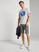 Josh Regular Slim Jeans Shorts met Riem - Mannen - Pale Bark Green Josh Regular Slim Jeans Shorts met Riem - Mannen - Pale Bark Green - 3 - TOM TAILOR