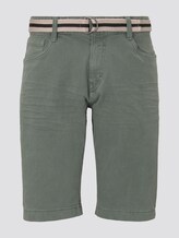 Josh Regular Slim Jeans Shorts met Riem - Mannen - Pale Bark Green Josh Regular Slim Jeans Shorts met Riem - Mannen - Pale Bark Green - 7 - TOM TAILOR