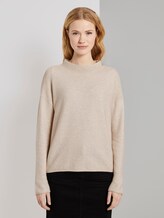 Gebreide trui met textuur - Vrouwen - desert sand melange Gebreide trui met textuur - Vrouwen - desert sand melange - 1 - TOM TAILOR