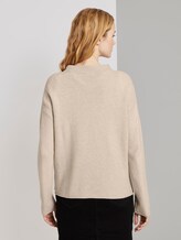 Gebreide trui met textuur - Vrouwen - desert sand melange Gebreide trui met textuur - Vrouwen - desert sand melange - 2 - TOM TAILOR